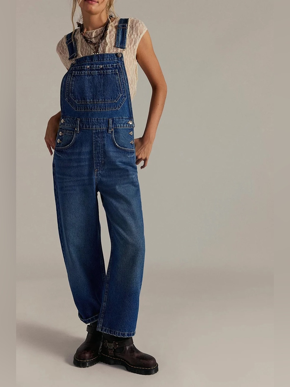 Free People We The Free Deep Trance Overalls